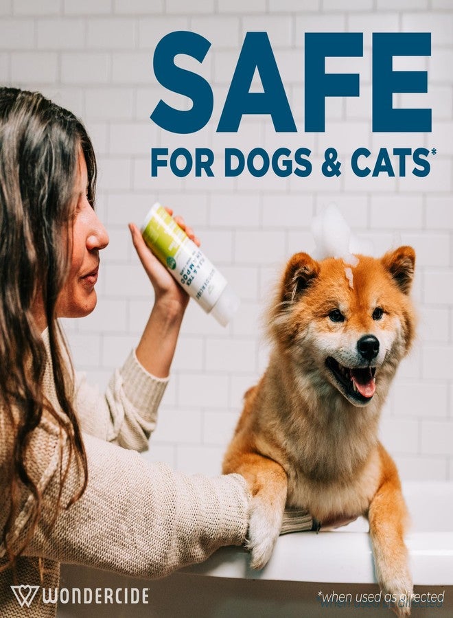 وندر سايد وندرسايد - شامبو للبراغيث والقراد للكلاب والقطط - علاج للبراغيث والقراد بزيوت عطرية طبيعية - للحيوانات الأليفة التي تزيد أعمارها عن 4 أشهر - مُعزز بالنباتات - عشبة الليمون - 355 مل - Image 2